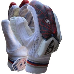 SG RP Club RH Cricket Batting Gloves Colour white, black, and red,