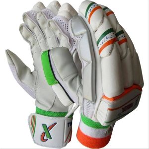 Thrax All In One Tri Colour Cricket Batting Gloves (Mens Size Right-Handed)