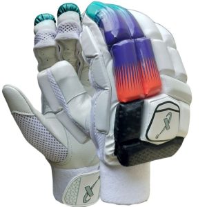 Thrax Legend Batting Gloves White, Black, Purple, and Orange (Mens Size Right-Handed)