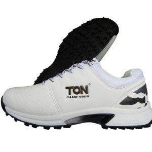 SS Camo 9000 Stud Cricket Shoes White Black 2022 Edition